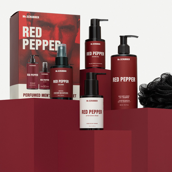 Парфюмерный набор косметики для мужчин. Red Pepper Perfumed Men&rsquo;s Essentials Set Mr.SCRUBBER Mr.SCRUBBER1641 фото