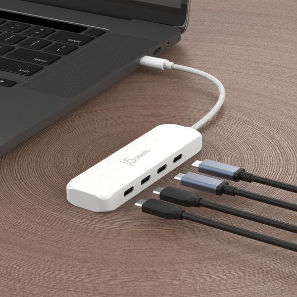 Хаб J5create JCH345EW-N USB-C на 4 USB-С, Білий JCH345EW-N фото