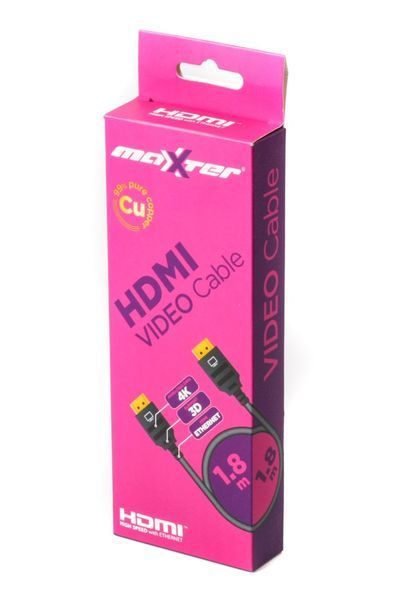 Кабель Maxxter VB-HDMI4-6, 60 Гц, 1.8 м VB-HDMI4-6 фото