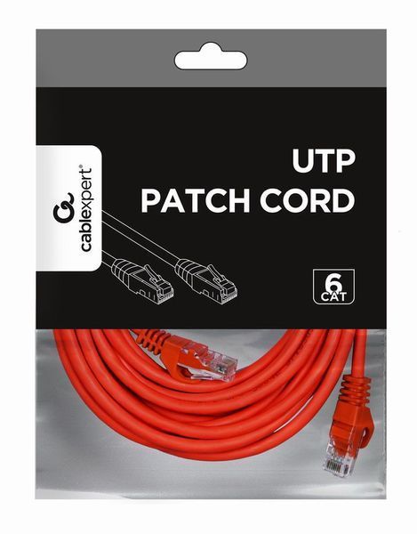 Патч-корд Cablexpert PP6U-5M/R, 5 м PP6U-5M/R фото