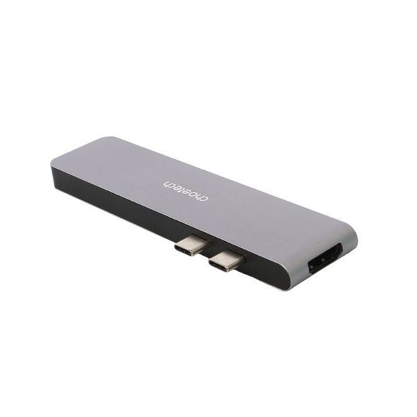 Адаптер Choetech HUB-M14-GY-V2, USB Type-C 6-в-1 HUB-M14-GY-V2 фото