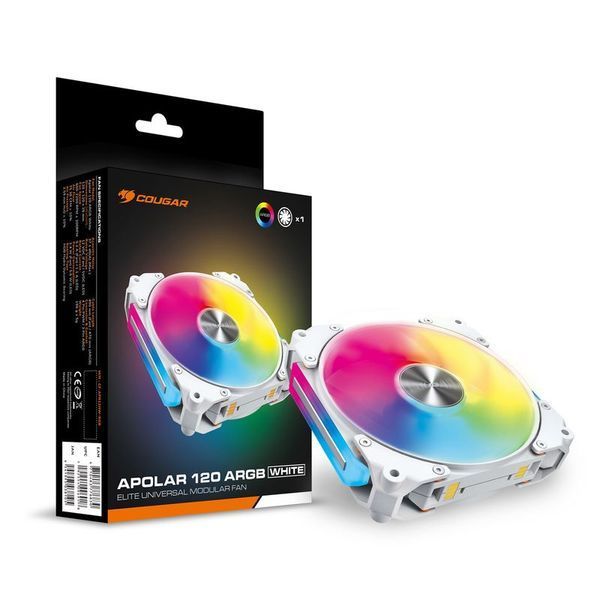 Корпусний вентилятор Cougar 120мм з ARGB підсвічуванням, білий Apolar 120 ARGB (White) Apolar 120 ARGB (White) фото