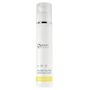 Протизапальна порозвужувальна маска для жирної шкіри Smart4Derma Boswellia Clay Mask Herbal Pore Control 50 мл Smart4Derma408-1 фото