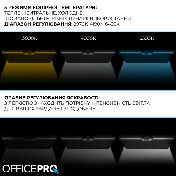 Лампа для монітору Officepro SL299B (Black) OfficeProSL299B фото