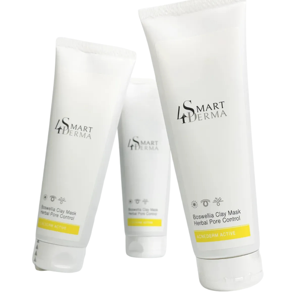 Протизапальна порозвужувальна маска для жирної шкіри Smart4Derma Boswellia Clay Mask Herbal Pore Control 50 мл Smart4Derma408-1 фото