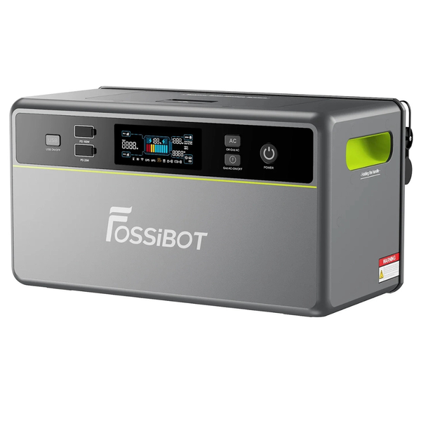 Зарядна станція Fossibot FBP1200, 1200 Вт, 1958 Вт*год (електростанція для дому, UPS, ДБЖ), зелена Fossibot-FBP1200gr фото