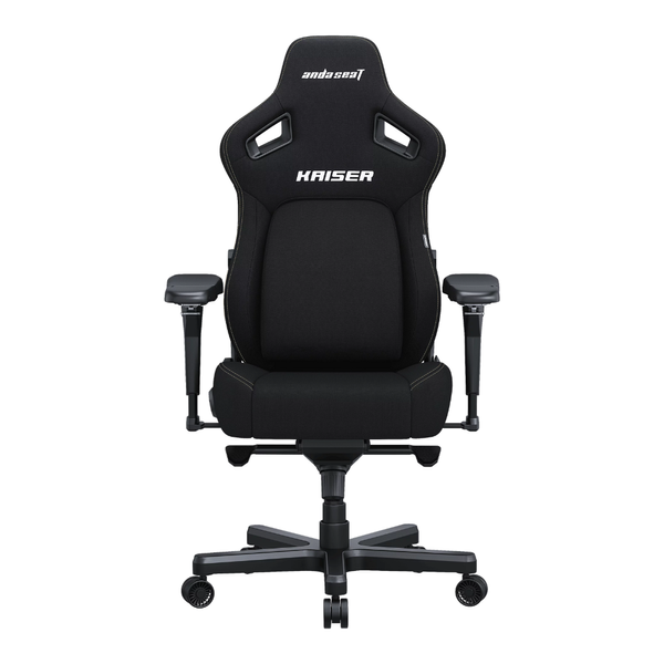 Крісло геймерське ігрове Anda Seat Kaiser 4 Size L до 120 кг Black Fabric AndaSeatKaiser4LBlackFabricPremiumSynthetic фото