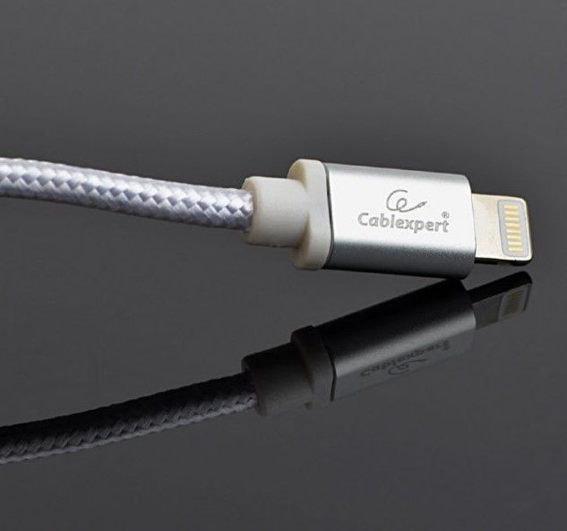 Кабель micro Cablexpert CCB-mUSB2B-AMLM-6-S, USB 2.0 A-вилка/Lightning, 1.8 м. CCB-mUSB2B-AMLM-6-S фото