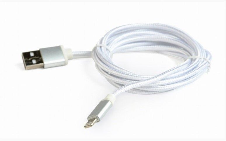 Кабель micro Cablexpert CCB-mUSB2B-AMLM-6-S, USB 2.0 A-вилка/Lightning, 1.8 м. CCB-mUSB2B-AMLM-6-S фото
