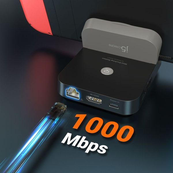 Док станція для Nintendo Switch, J5create JCD620-N JCD620-N фото