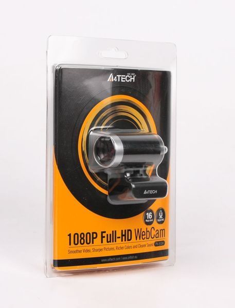 A4Tech Bеб-камера A4-Tech PK-910H, Full-HD, USB 2.0 PK-910H (Silver+Black) PK-910H (Silver+Black) фото