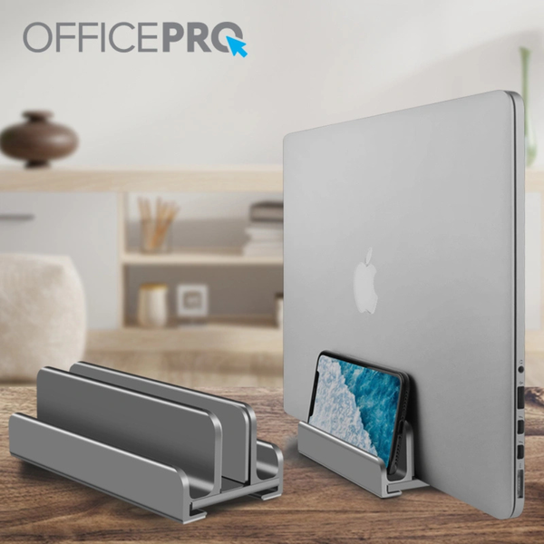 Вертикальна металева підставка для ноутбука OfficePro LS580S (Silver) LS580S фото