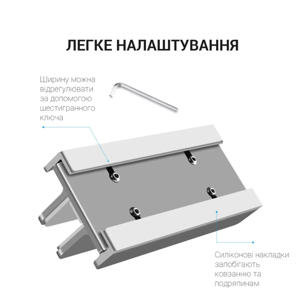 Вертикальна металева підставка для ноутбука OfficePro LS580S (Silver) LS580S фото