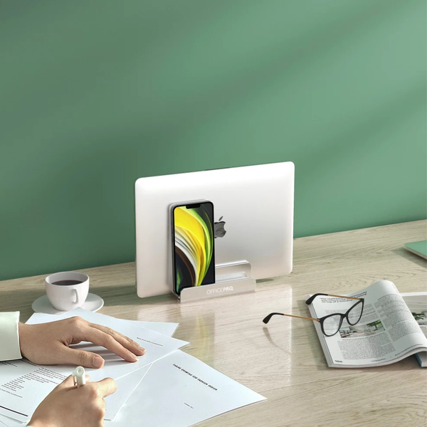 Вертикальна металева підставка для ноутбука OfficePro LS580S (Silver) LS580S фото