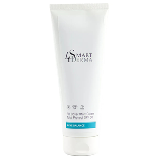 Матуючий себорегулюючий ВВ крем SPF 30 для жирної шкіри Smart4Derma Cover Matt Cream Total Protect 230 мл Smart4Derma311 фото