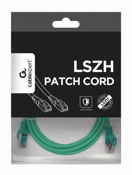 Патч-корд Cablexpert PP6A-LSZHCU-G-0.5M, 0.5 м PP6A-LSZHCU-G-0.5M фото