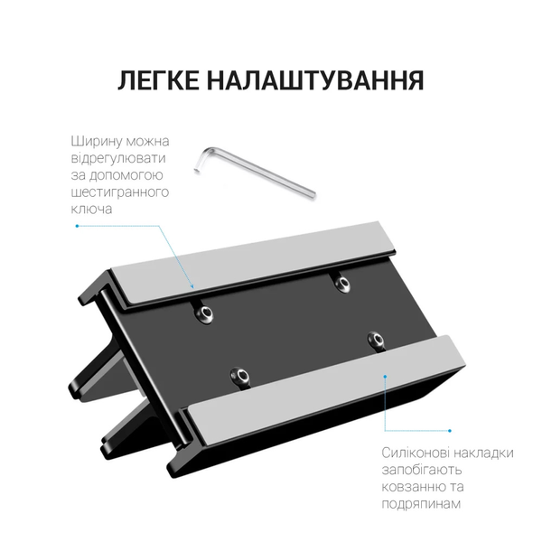 Вертикальна металева підставка для ноутбука OfficePro LS580B (Black) чорна LS580B фото