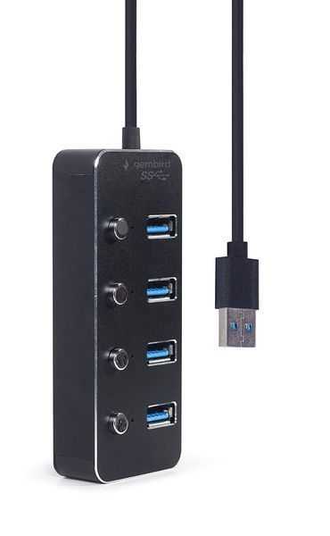 Хаб Gembird UHB-U3P4P-01 на 4 порти USB 3.0 UHB-U3P4P-01 фото