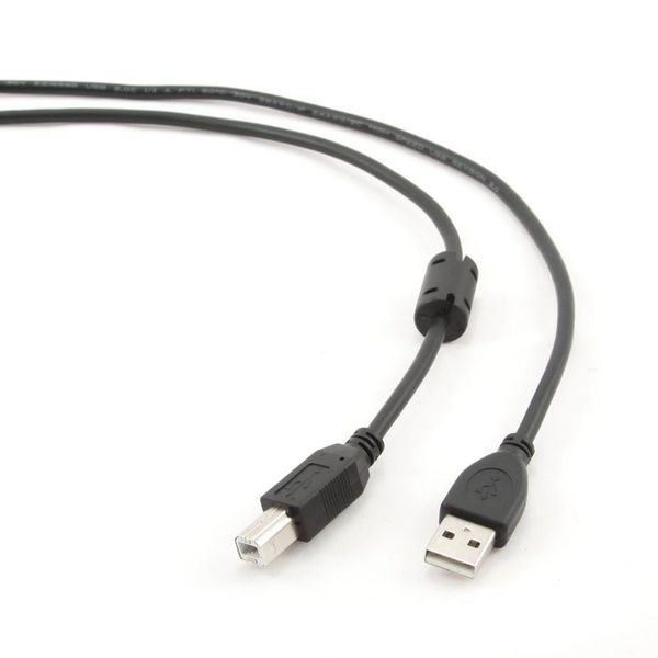 Кабель Cablexpert CCFB-USB2-AMBM-3M, USB 2.0 A-тато/B-тато, 3 м., блістер CCFB-USB2-AMBM-3M фото