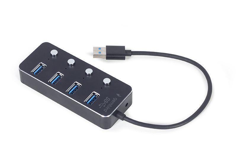 Хаб Gembird UHB-U3P4P-01 на 4 порти USB 3.0 UHB-U3P4P-01 фото