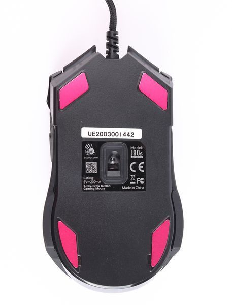 Миша ігрова J90s Bloody (Black), 8000 CPI, RGB, 20 млн. натискань, чорний, Extra Fire Button J90s Bloody (Black) фото