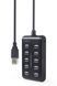 Хаб Gembird UHB-U2P10P-01 на 10 портів USB 2.0 UHB-U2P10P-01 фото 3
