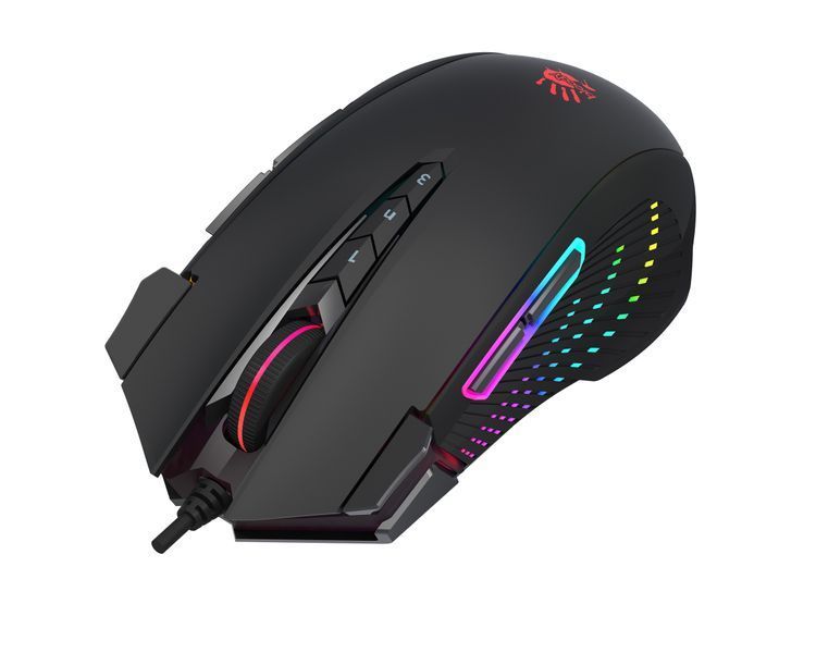 Миша ігрова J90s Bloody (Black), 8000 CPI, RGB, 20 млн. натискань, чорний, Extra Fire Button J90s Bloody (Black) фото