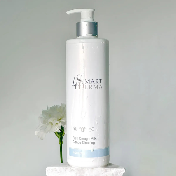 Відновлювальне живильне молочко для чутливої шкіри Smart4Derma Rich Omega Milk Gentle Cleansing 500 мл Smart4Derma501 фото