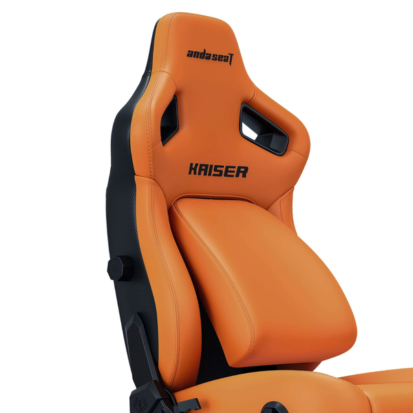 Крісло геймерське ігрове Anda Seat Kaiser 4 Size XL до 180 кг Blaze Orange AndaSeatKaiser4XLBlazeOrangePremiumSynthetic фото