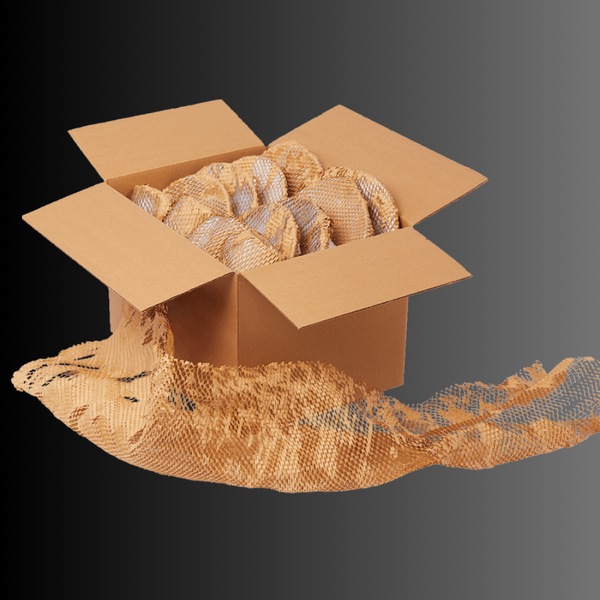 Сотовая бумага 300мм*20м Honeycomb Paper, 70 г/м2 коричневая 3020brown фото