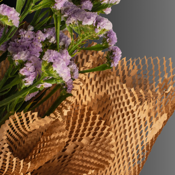 Сотовая бумага 300мм*20м Honeycomb Paper, 70 г/м2 коричневая 3020brown фото