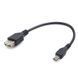 Кабель-адаптер USB OTG Cablexpert A-OTG-AFBM-03 для пристроїв, AF - Micro BM, 0.15 м. A-OTG-AFBM-03 фото 1