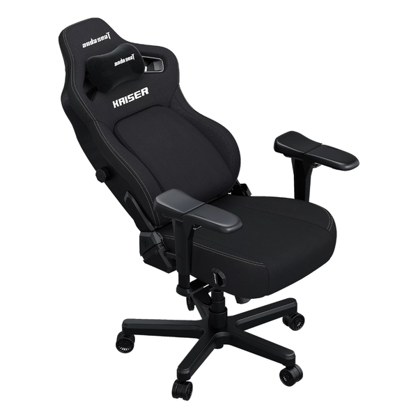 Крісло геймерське ігрове Anda Seat Kaiser 4 Size XL до 180 кг Black Fabric AndaSeatKaiser4XLBlackFabricPremiumSynthetic фото