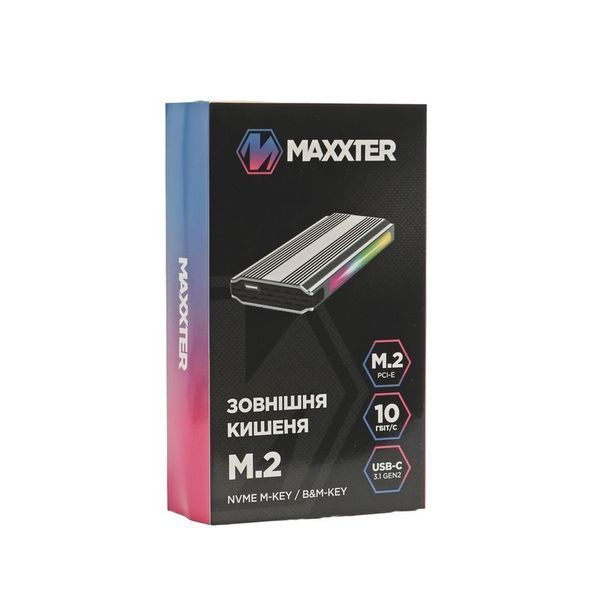 Зовнішня кишеня Maxxter EHDE-2280SRGB-01, сіра EHDE-2280SRGB-01 фото