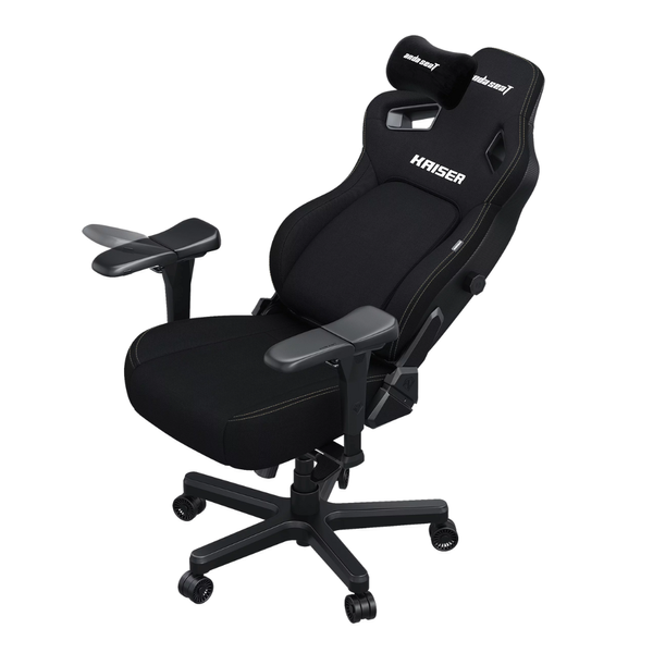 Крісло геймерське ігрове Anda Seat Kaiser 4 Size XL до 180 кг Black Fabric AndaSeatKaiser4XLBlackFabricPremiumSynthetic фото