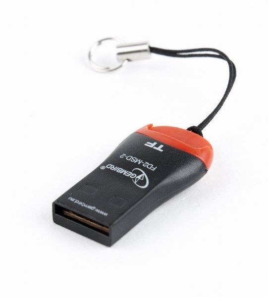 Зовнішній картрідер Gembird FD2-MSD-3, USB 2.0, для MicroSD FD2-MSD-3 фото