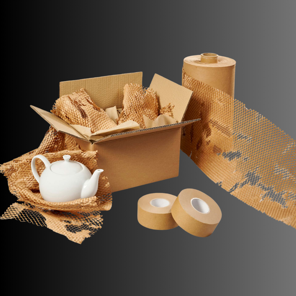 Стільниковий папір 420мм*20м Honeycomb Paper, 70г/м2 коричневий 4220brown фото