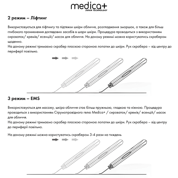 Набор ультразвуковой скраббер для кожи лица Vibroskin 5.0 + Гидратирующий гель Hydration Gel + Разуживающая маска для лица Pore Control Mask MEDICA+ (Japan) MEDICA+60091 фото