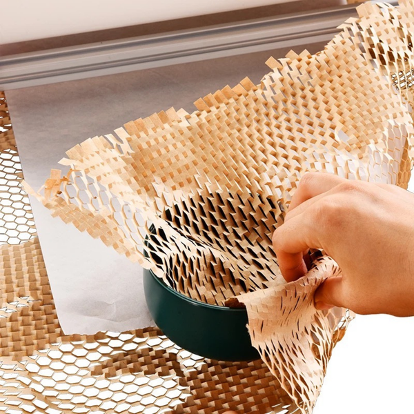 Стільниковий папір 420мм*20м Honeycomb Paper, 70г/м2 коричневий 4220brown фото