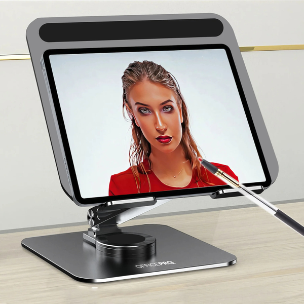 Металева регульована підставка для ноутбука OfficePro LS112G (Grey) LS112G  фото