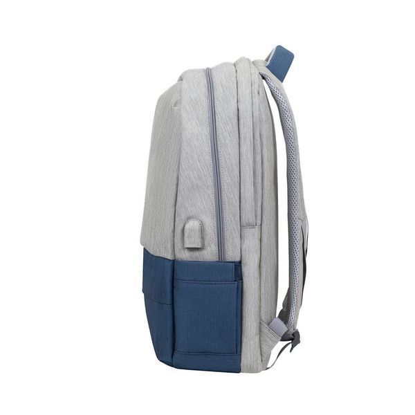 RivaCase 7567 сіро-синій рюкзак для ноутбука 17.3 дюймів. 7567 (Grey/ Dark Blue) 7567 (Grey/ Dark Blue) фото