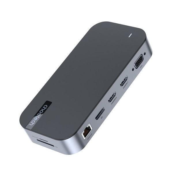 Адаптер Choetech HUB-M52-GY, USB Type-C 15-в-1 HUB-M52-GY фото