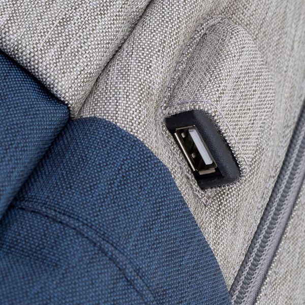 RivaCase 7567 сіро-синій рюкзак для ноутбука 17.3 дюймів. 7567 (Grey/ Dark Blue) 7567 (Grey/ Dark Blue) фото