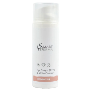 Освітлювальний крем SPF 15 від пігментації навколо очей Smart4Derma Eye Cream B-White Contour 100 мл Smart4Derma844 фото