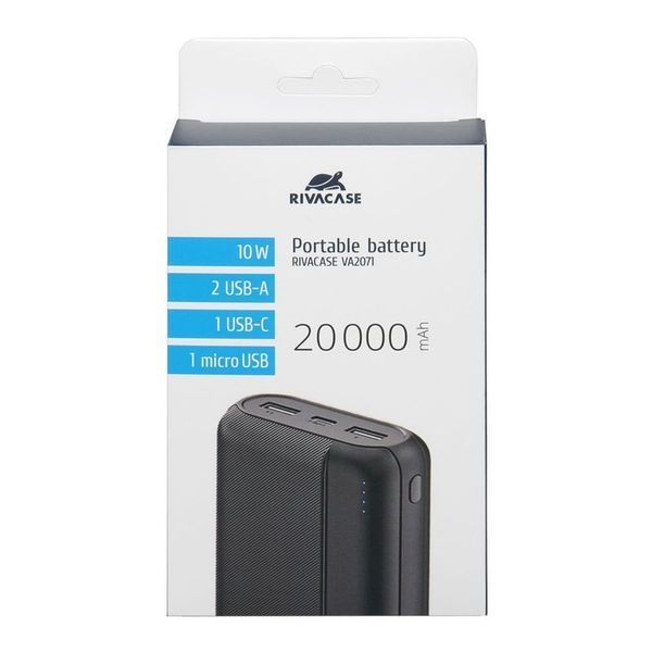 Внешний аккумулятор RIVACASE RIVAPOWER VA2071 (Black) RIVAPOWER VA2071 (Black) фото