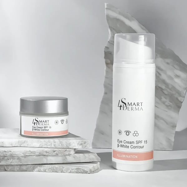 Освітлювальний крем SPF 15 від пігментації навколо очей Smart4Derma Eye Cream B-White Contour 100 мл Smart4Derma844 фото
