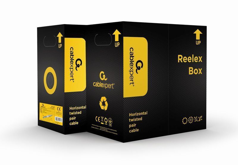 Звита пара,Cablexpert UPC-5004E-SO/100C, CAT5e, одножильна, мідь, неекранована, 100 м UPC-5004E-SO/100C фото