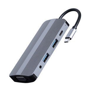 Адаптер Cablexpert A-CM-COMBO8-02, USB Type-C 8-в-1 A-CM-COMBO8-02 фото
