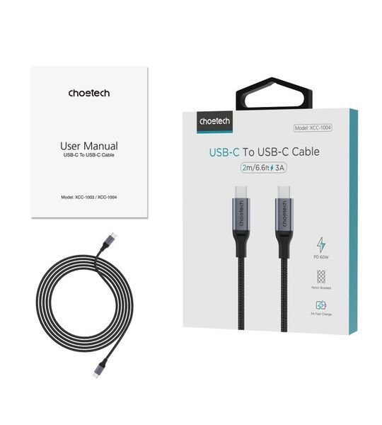 Кабель Choetech XCC-1004-BK, 2 м XCC-1004-BK фото