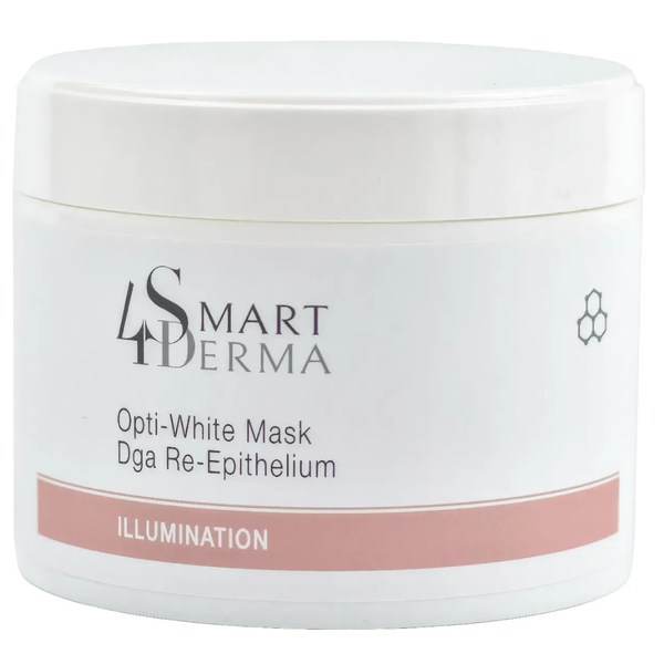 Освітлювальна відновлювальна маска для тьмяної шкіри Smart4Derma Opti-White Mask DGA Re-Epithelium 300 мл Smart4Derma847 фото